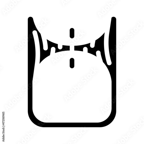 worm hole glyph icon vector. worm hole sign. isolated contour symbol black illustration