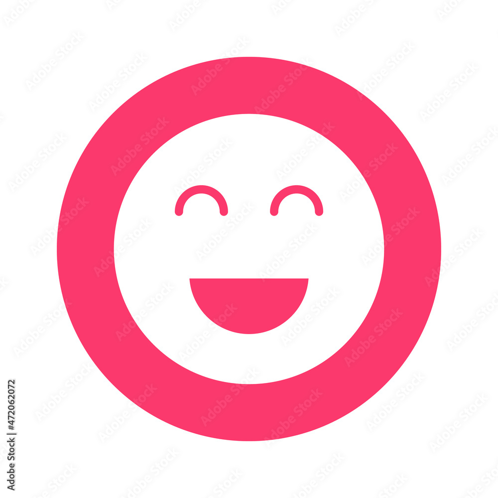laugh emoji Isolated Vector icon which can easily modify or edit


