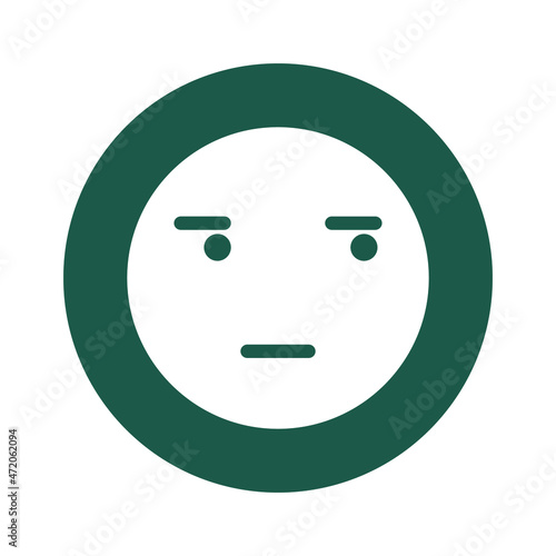 suspicious emoji Isolated Vector icon which can easily modify or edit

