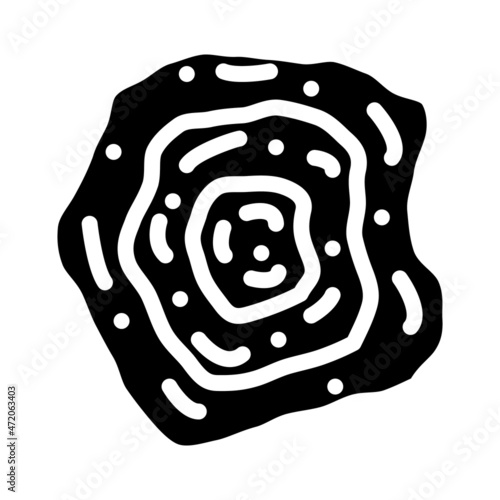 protoplanetary disk glyph icon vector. protoplanetary disk sign. isolated contour symbol black illustration