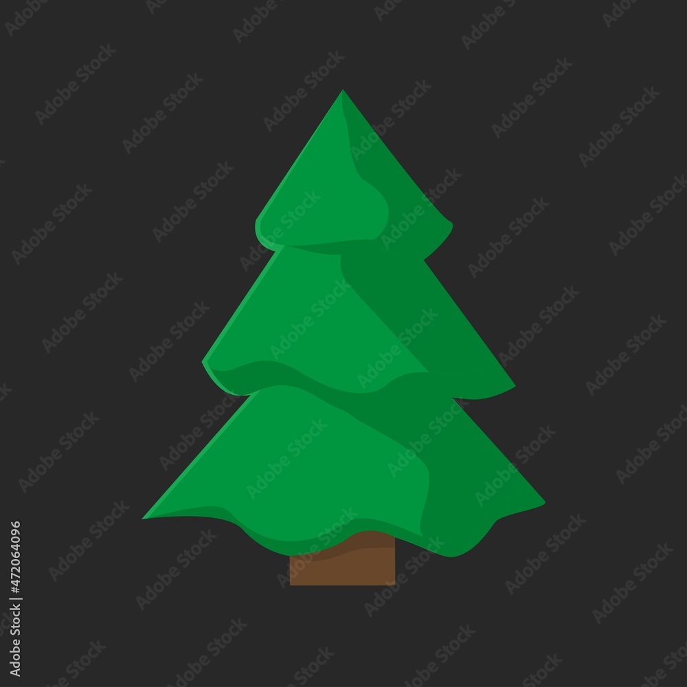 vector green christmas tree. beautiful spruce. new year theme vector green christmas tree. beautiful spruce. new year theme