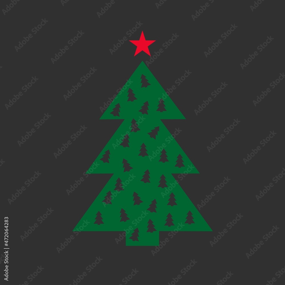 vector green christmas tree. beautiful spruce. new year theme vector green christmas tree. beautiful spruce. new year theme