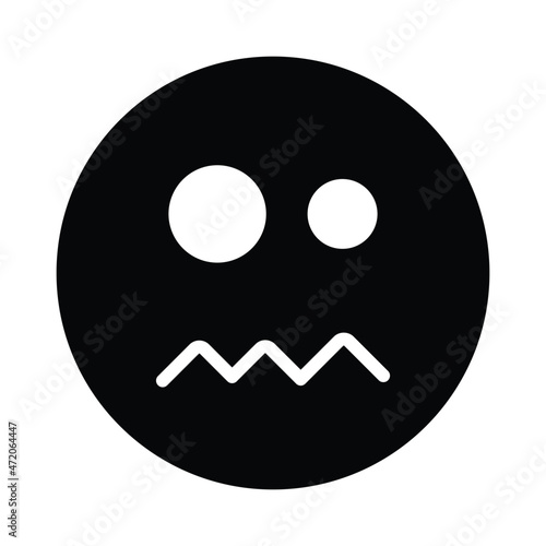 confused emoji Isolated Vector icon which can easily modify or edit

