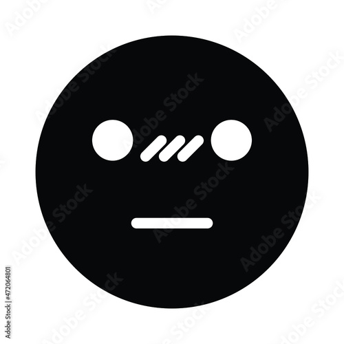shocked emoji Isolated Vector icon which can easily modify or edit

