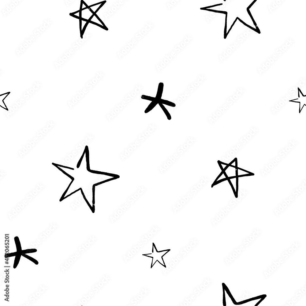 Stars pattern seamless background. multicolored graffiti stars Stars pattern seamless background. multicolored graffiti stars