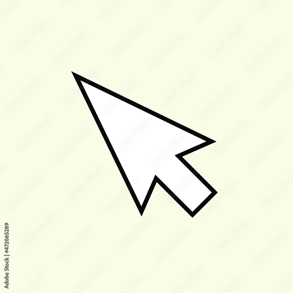 arrow cursor icon. black arrow vector arrow cursor icon. black arrow vector