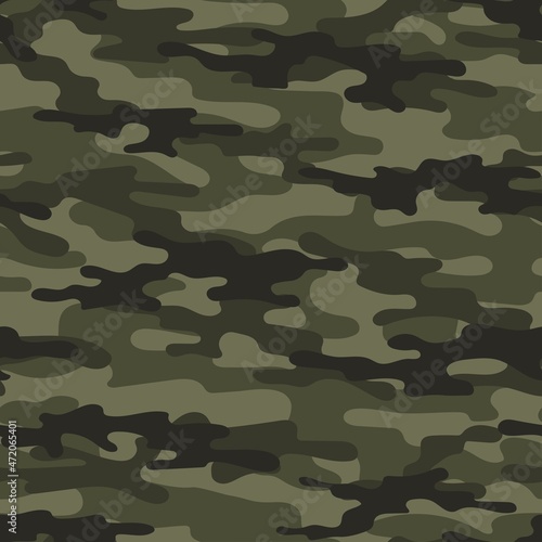 modern army vector camouflage green print, seamless pattern for clothing headband or print.		