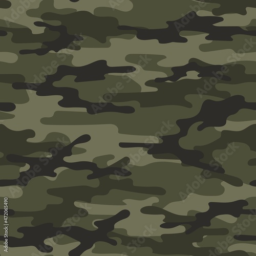 green modern army vector camouflage print, seamless pattern for clothing headband or print.		