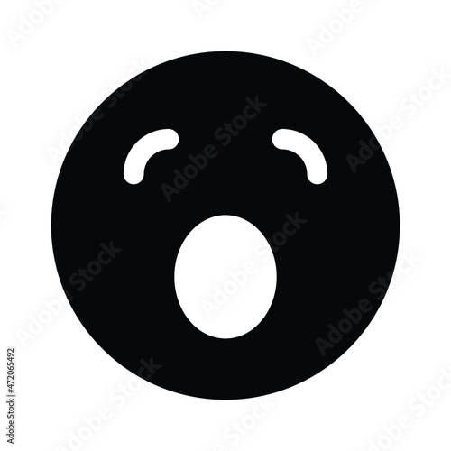 sleepy emoji Isolated Vector icon which can easily modify or edit

