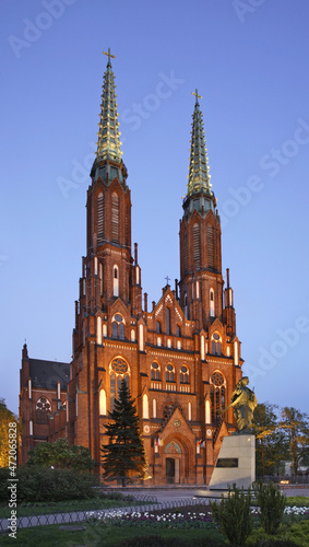 Cathedral of St. Michael Archangel and St. Florian Marty in Warsaw. Poland