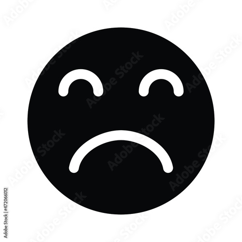 Angry emoji Isolated Vector icon which can easily modify or edit