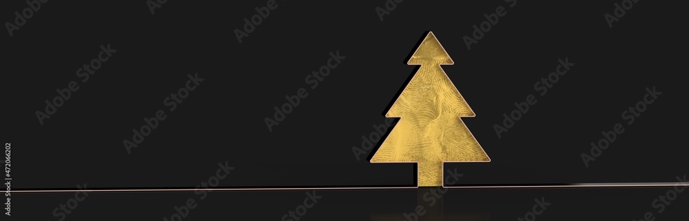 abstract christmas tree ribbon ball 3d rendering abstract christmas tree ribbon ball 3d rendering
