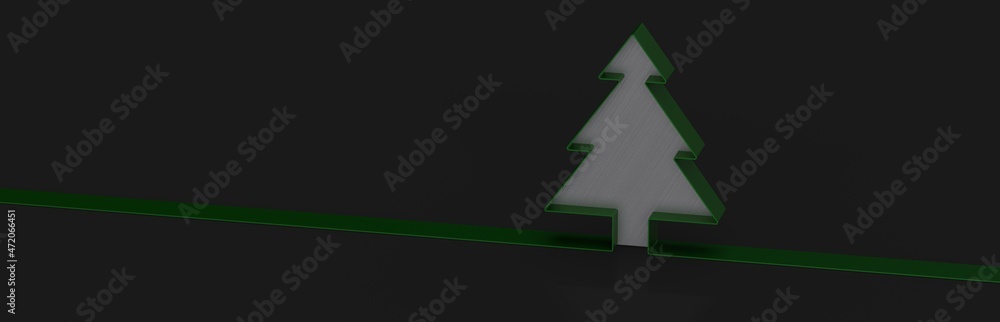 Abstract winter scene with christmas tree Abstract winter scene with christmas tree