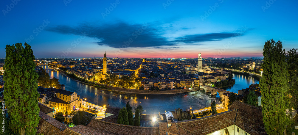 Abenddämmerung Verona