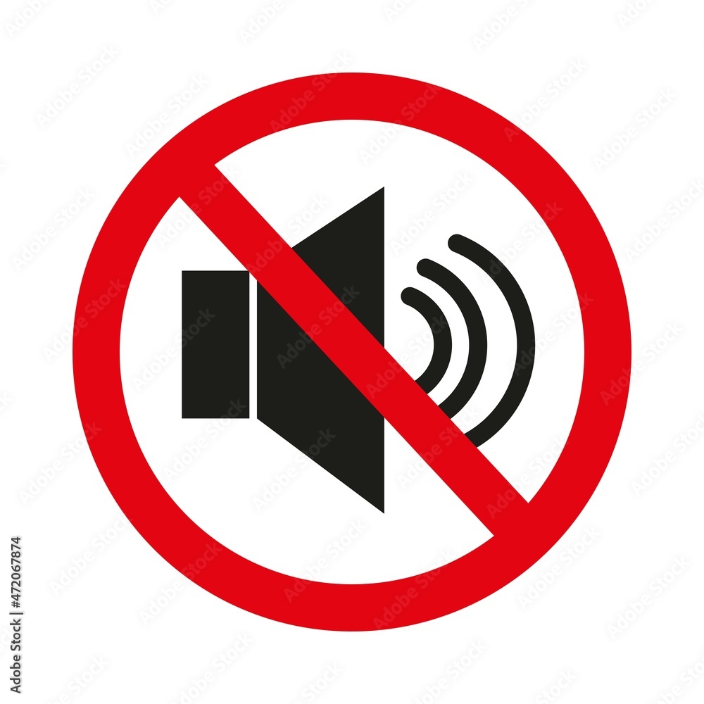 keep quiet. vector icon prohibiting to make noise. do not listen to loud music keep quiet. vector icon prohibiting to make noise. do not listen to loud music