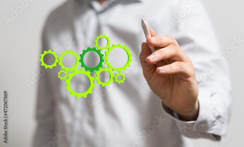 Green Technology Symbol 3d ...