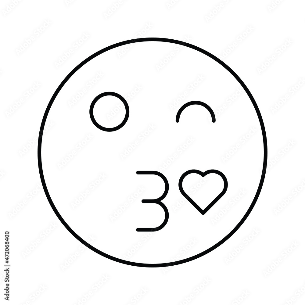 kiss emoji Isolated Vector icon which can easily modify or edit
kiss emoji Isolated Vector icon which can easily modify or edit