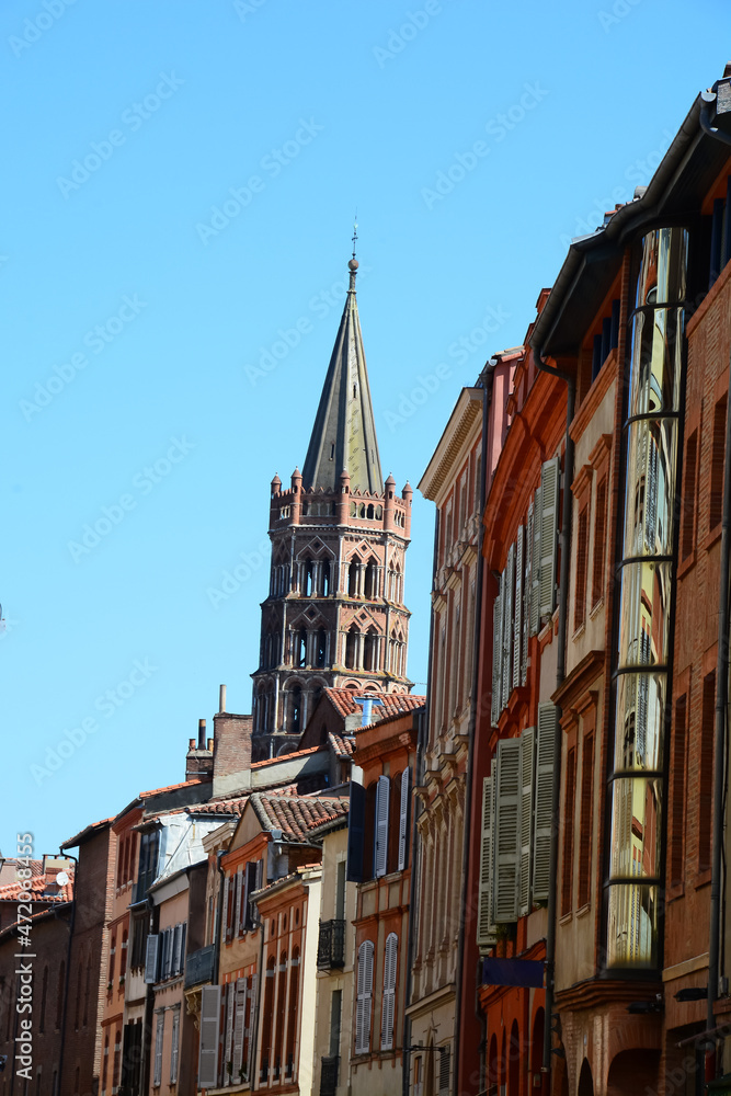 Fototapeta premium Basilique Saint-Sernin à Toulouse