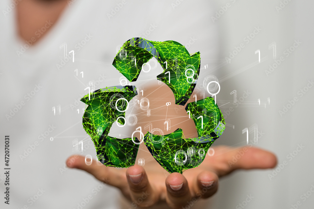 Ecological design Recycle Reuse Reduce concept Ecological design Recycle Reuse Reduce concept