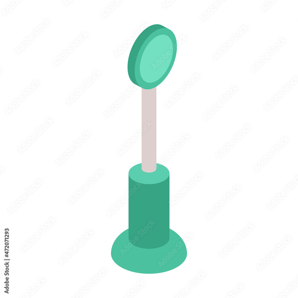 Eye Lens Isometric Composition Eye Lens Isometric Composition