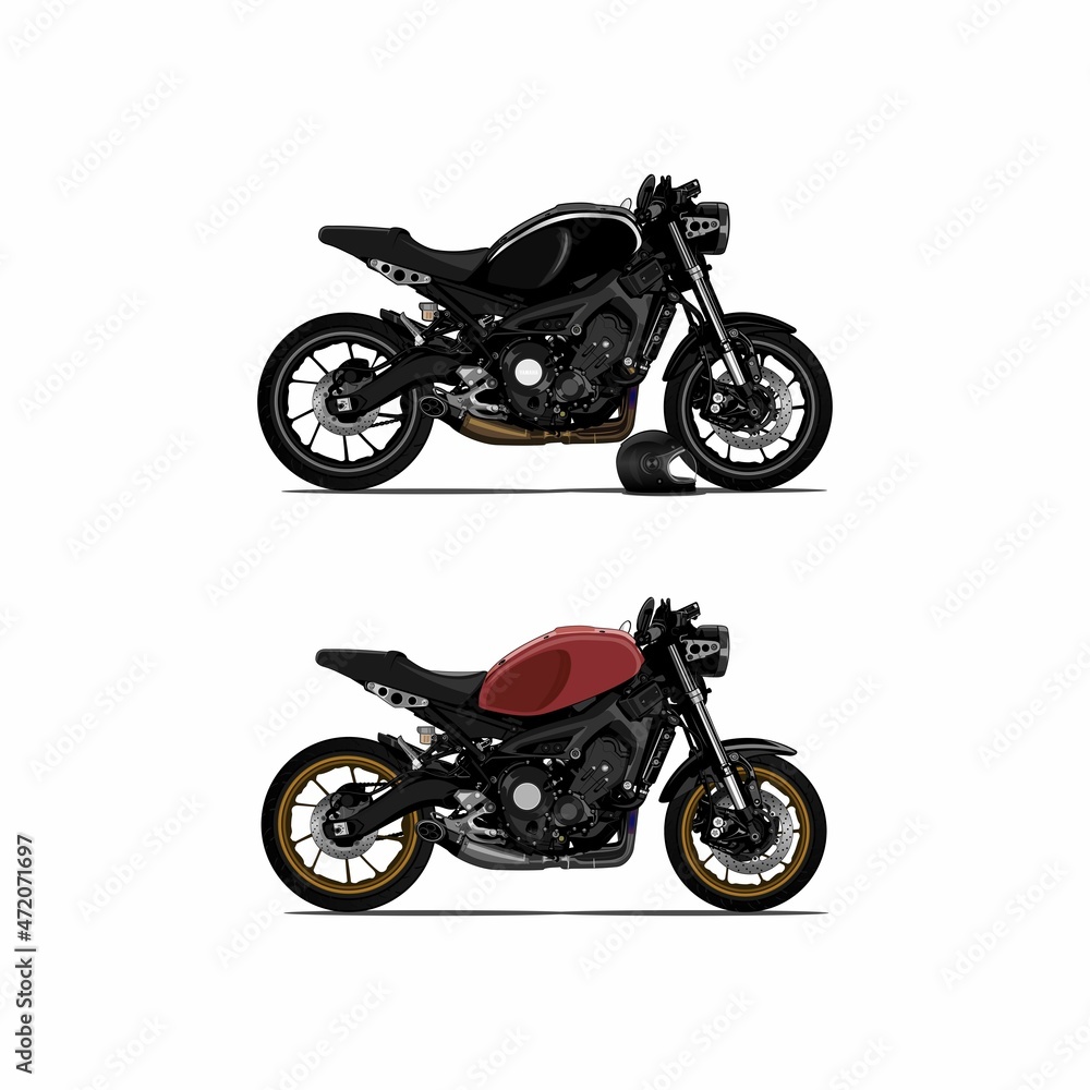 Obraz premium sport bike vector