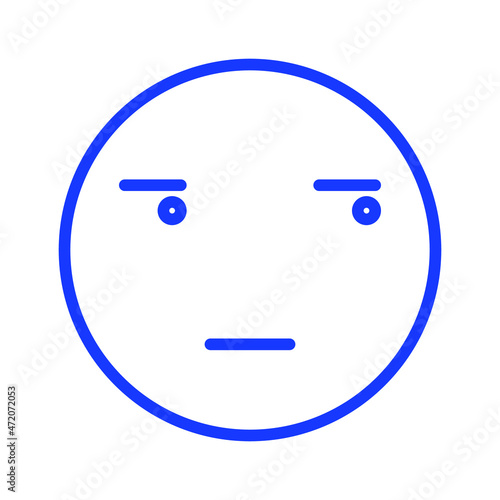 suspicious emoji Isolated Vector icon which can easily modify or edit

