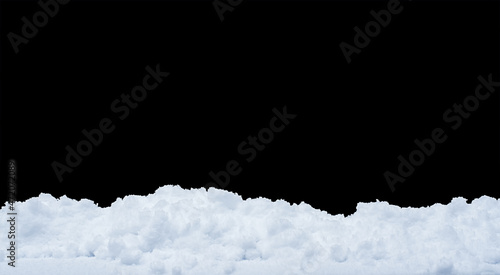 White snow edge to be used as a foreground border or frame for a Christmas background image