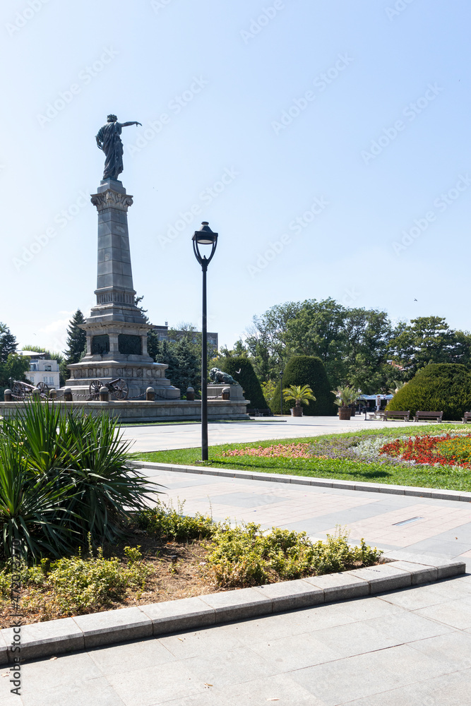 Monument of Freedom in city of Ruse, Bulgaria
