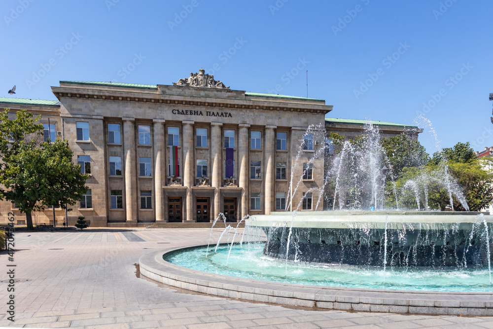 Courthouse at the center of city of Ruse, Bulgaria