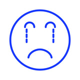 tears emoji Isolated Vector icon which can easily modify or edit

