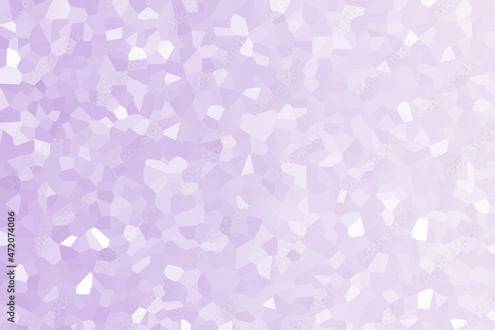 Delicate, soft, blurred mosaic crystal geometric shape texture background gradient pastel magenta lilac purple white color. Can be used for websites, brochures, posters, printing and design.