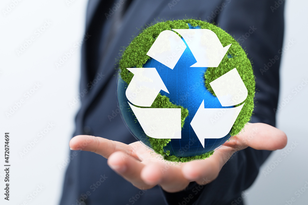 green nature environment recycling abstract illustration green nature environment recycling abstract illustration