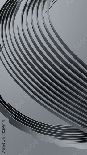 grey abstract background  wavy elements
