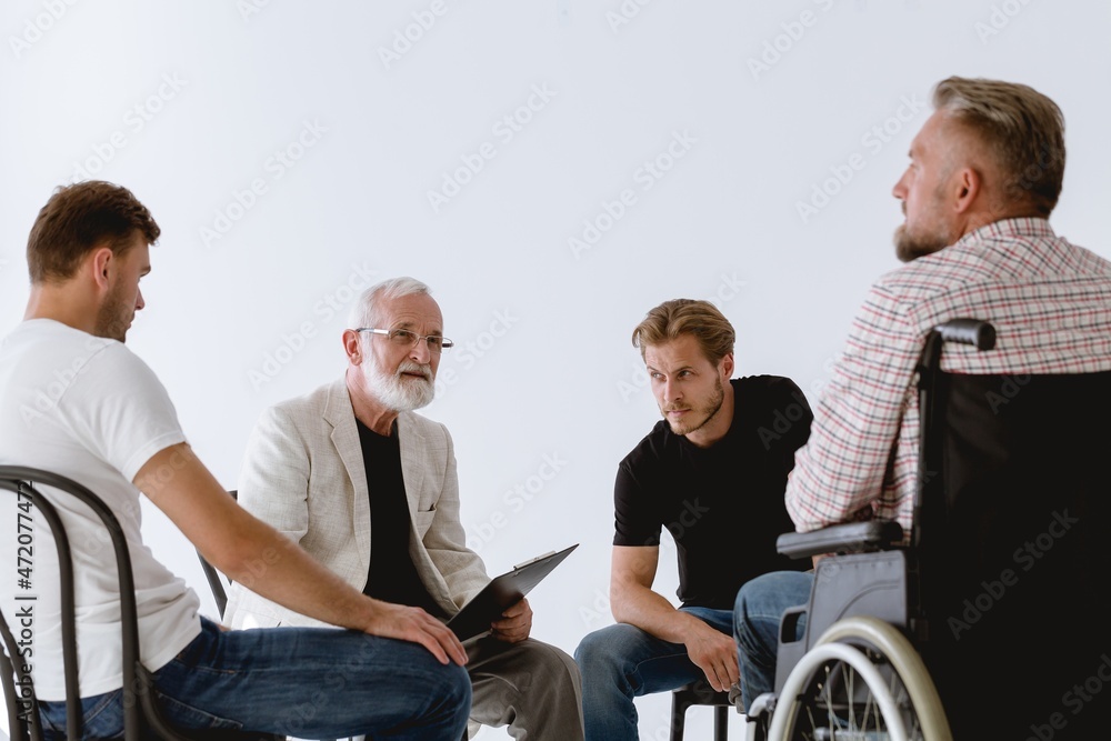 Group psychotherapy for men with different problems and issues Group psychotherapy for men with different problems and issues