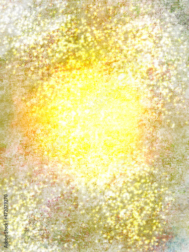 Christmas abstract background, glowing yellow lights