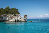 An island inthe Ionian Sea surrounded by clea water