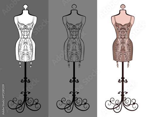 set of mannequin