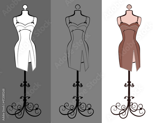 set of female mannequin