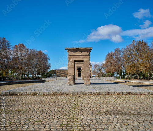 Temple of Debod at daylight. Madrid, Spain. photo