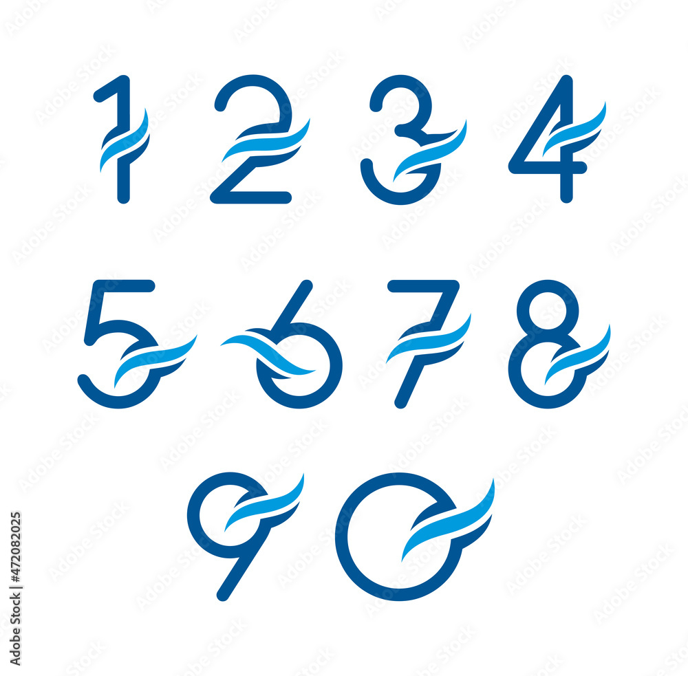 Number pack logo or symbol template design