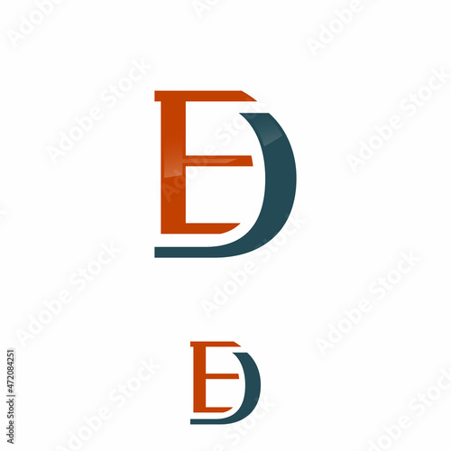 ED E D Letter logo design