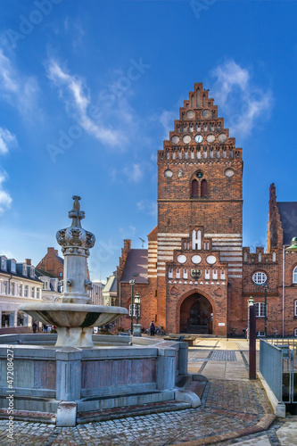 Fotografie Town hall, Roskilde, Denmark