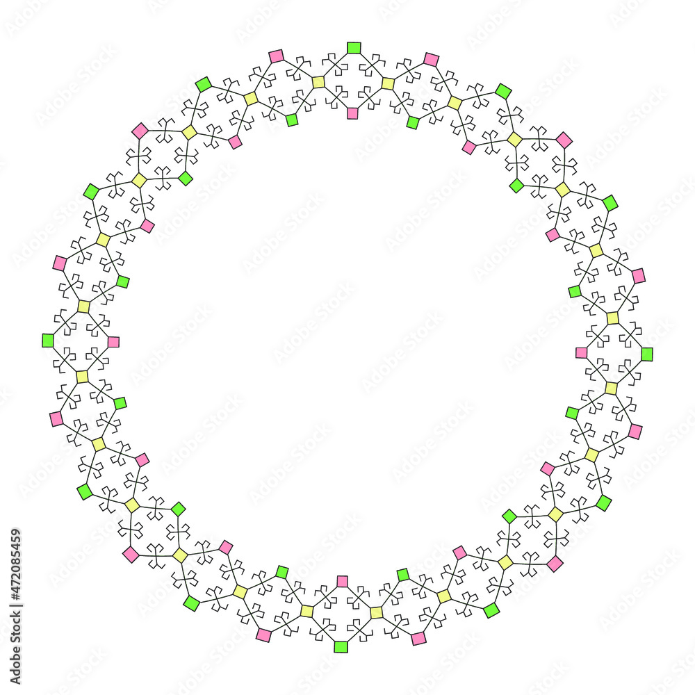 Abstract floral frame Abstract floral frame