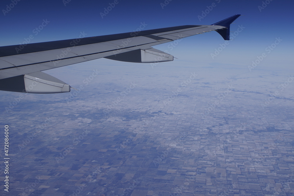 Obraz premium view from airplane window