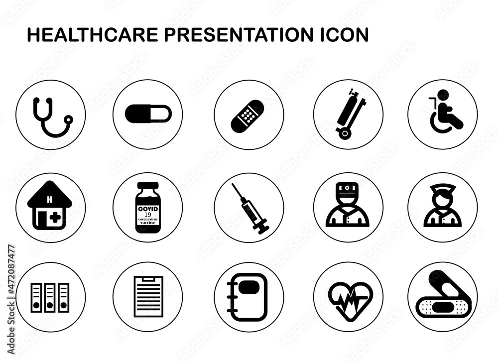 medical icon set design, hospital health care emergency assistance clinic and medicine vector illustration