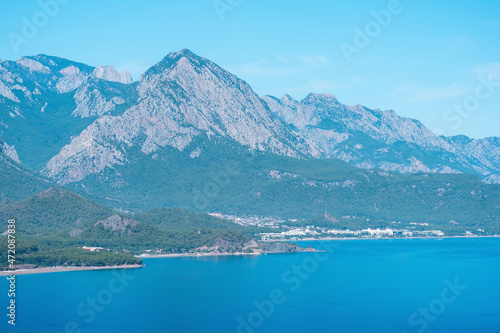 beautiful mountain and seascape near Kemer, Turkey