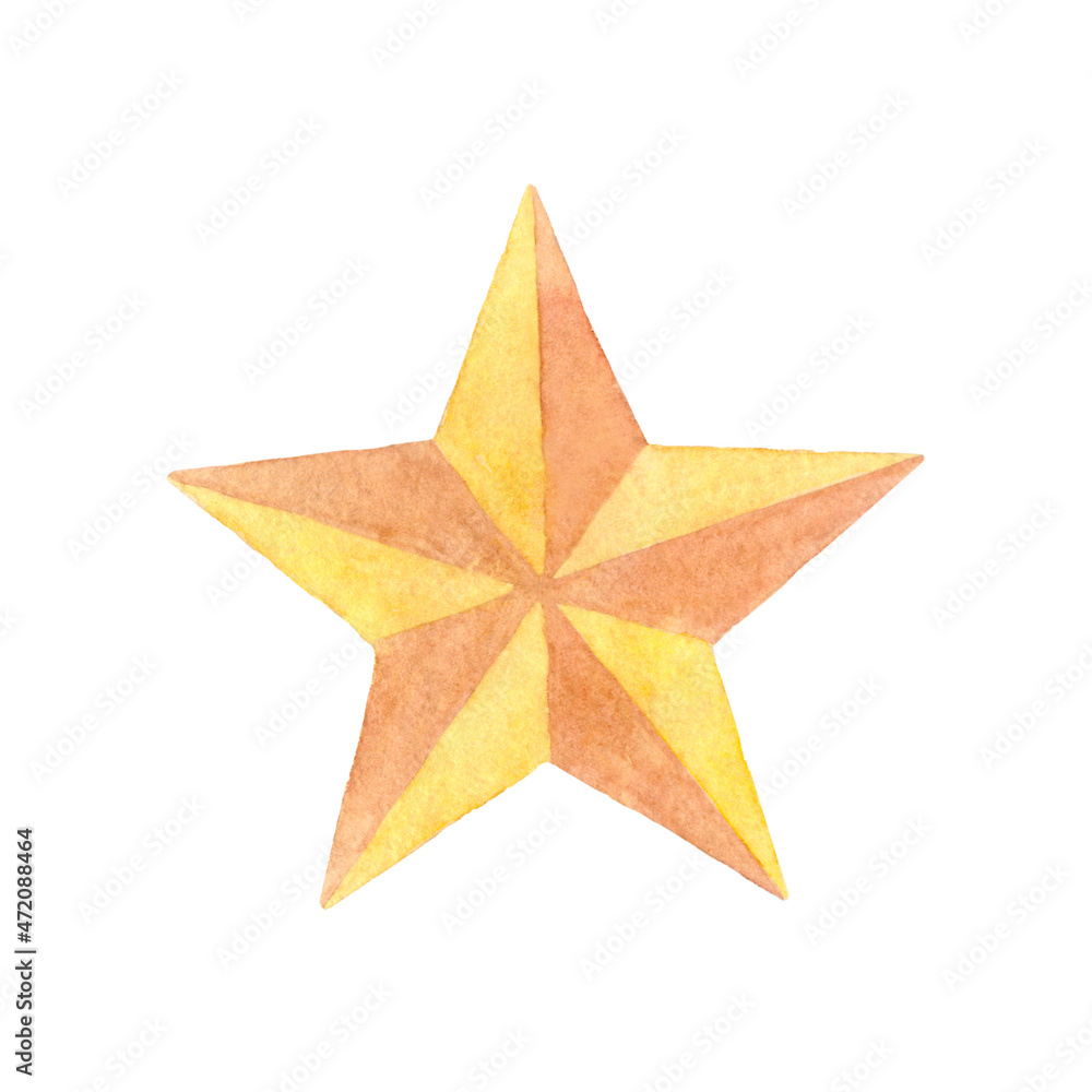 Star watercolor 1 Star watercolor 1