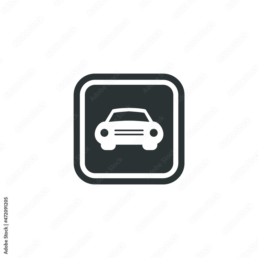 Vector sign of the parking sign symbol is isolated on a white background. parking sign icon color editable. Vector sign of the parking sign symbol is isolated on a white background. parking sign icon color editable.
