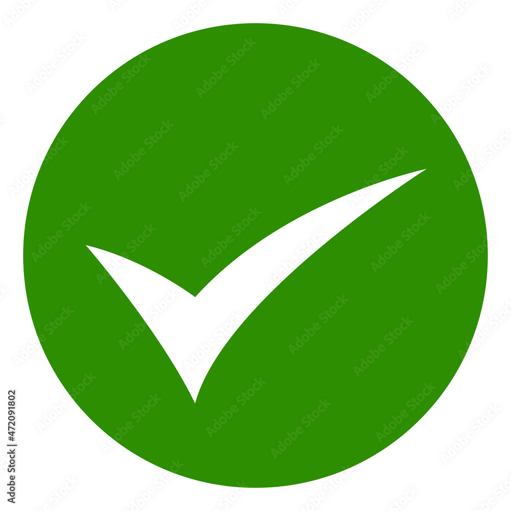Accept vector icon on a white background. An isolated flat icon illustration of accept. Accept vector icon on a white background. An isolated flat icon illustration of accept.