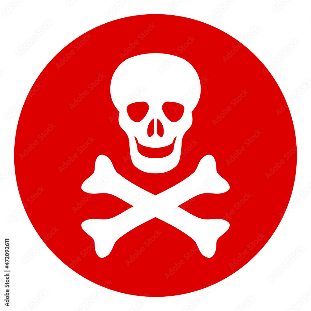 Toxic vector illustration on a white background. An isolated flat icon illustration of toxic. Toxic vector illustration on a white background. An isolated flat icon illustration of toxic.
